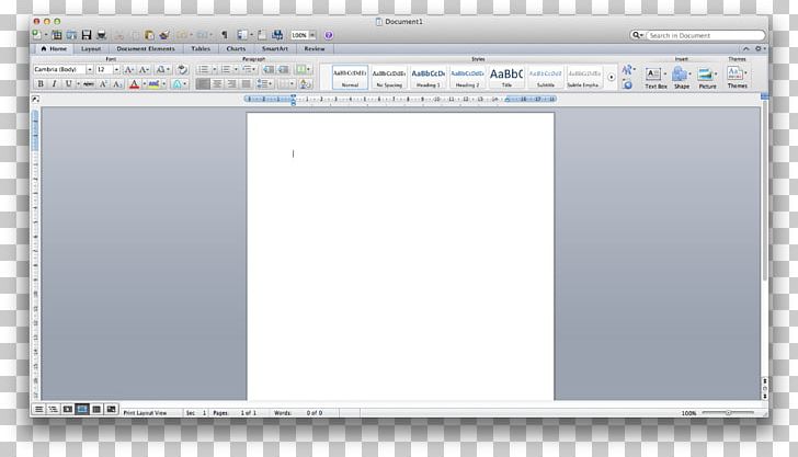get a ribbon to show in word for mac